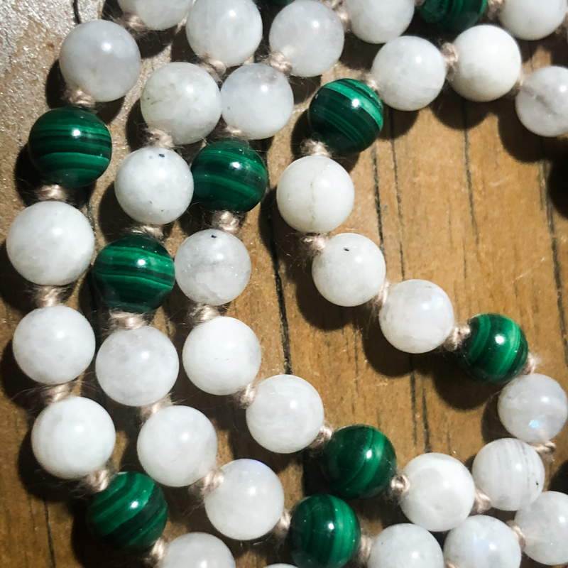 Moonstone shop mala beads